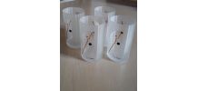 4 verres de luxe  pierre cardin  rare  1975  o