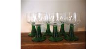 6 verres à vin d’Alsace