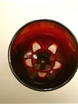 12 flûtes à champagne rouge rubis