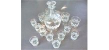Carafe et verres à liqueur années 70