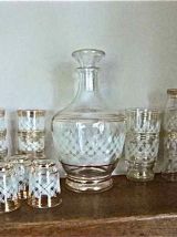 Carafe et verres à liqueur années 70