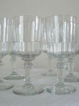 Set 6 petits verres cristal coloré