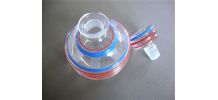 Carafe aux cercles rouges et bleus