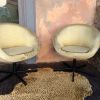 Lot de 2 fauteuils style vintage 