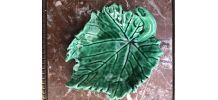 Vide poche feuille verte vintage