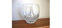 Vase coupe en cristal taillé