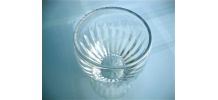 Vase coupe en cristal taillé