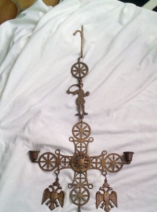 bougeoir croix orthodoxe
