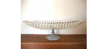 Coupe sur pied en cristal art nouveau 