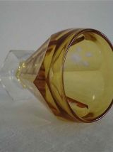 6 coupes à glace en cristal taillé et ciselé art déco
