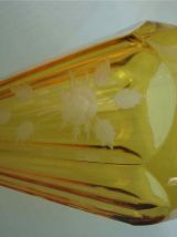 6 coupes à glace en cristal taillé et ciselé art déco