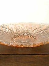 Grande coupe à fruits verre rose