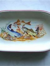 Assiettes et plat à poisson