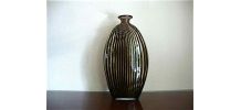 Vase soliflore en verre soufflé, style art déco