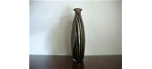 Vase soliflore en verre soufflé, style art déco