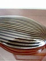 Vase soliflore en verre soufflé, style art déco