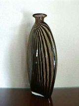 Vase soliflore en verre soufflé, style art déco