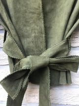 veste en daim fin, souple