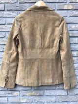 veste 3 boutons en daim fin, souple