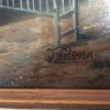 Ancienne huile sur panneau signee J. GLENN (19eme)