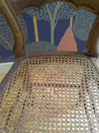 chaise cannée