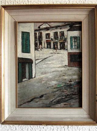Tableau ancien village italien