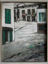 Tableau ancien village italien