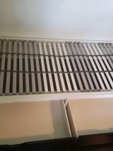 Cadre lit avec rangement, blanc, 90x200 cm grands tiroirs