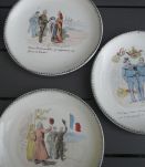 lot 6 assiettes parlantes XIXe siècle(vendues à Drouot)