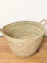 Grand panier rangement tressé