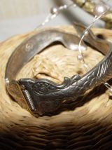 Bracelet ancien ethnique serpent