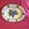 Grand plat en Fayence peint main