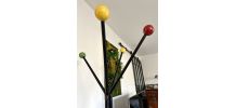 Porte manteaux perroquet 4 boules vintage