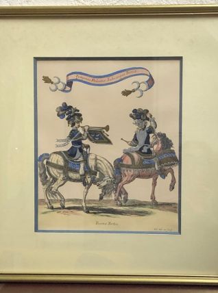 Estampe en couleurs, XXème