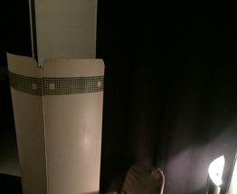 Lampe Space Age Métal Chromé et Laqué 1970s
