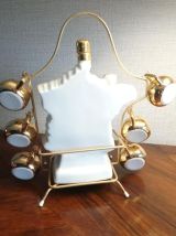 Service a liqueur en porcelaine