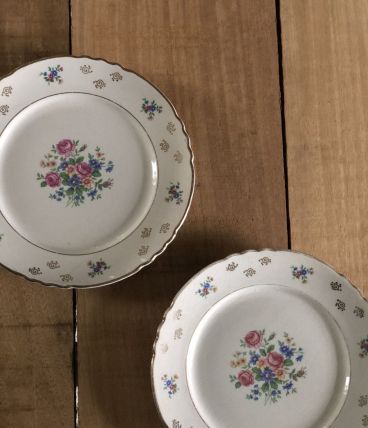 Jolies assiettes anciennes  fleuries