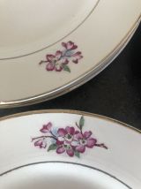 8 anciennes assiettes à dessert Sarreguemines 