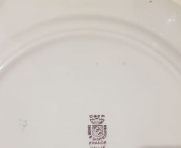 assiettes plate digoin