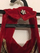 Robe rouge fêtes 