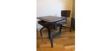 Ancien bureau d'écolier rénové