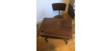 Ancien bureau d'écolier rénové