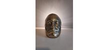 applique visage vintage  en laiton plein