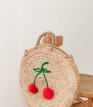 Panier rond cerises 