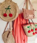 Panier rond cerises 