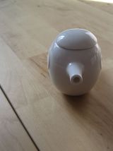 petit crémier forme d'oiseau en faïence  