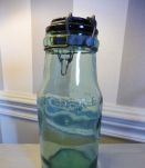 Bocal conserve L'IDEALE ancien verre bullé