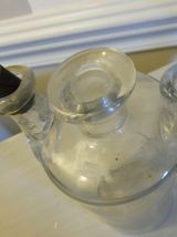 Verre flacon chimie ancien 1950