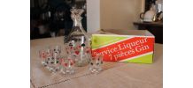 Service à liqueur jeu de cartes
