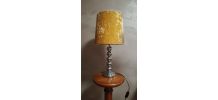lampe velour et pied boules chrome typiq